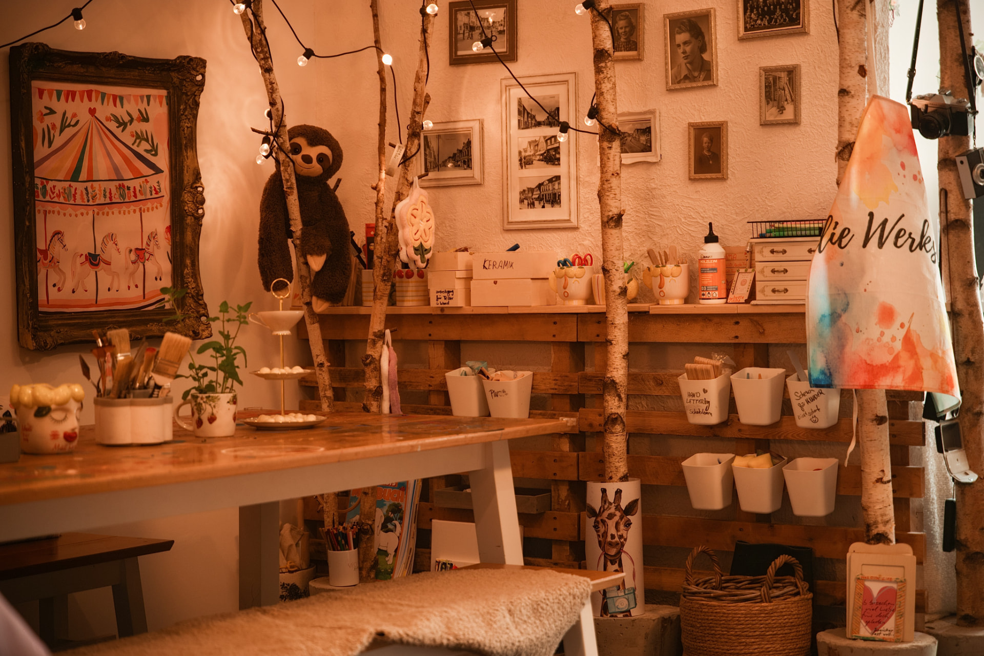 Gemütlicher Platz im Kreativraum